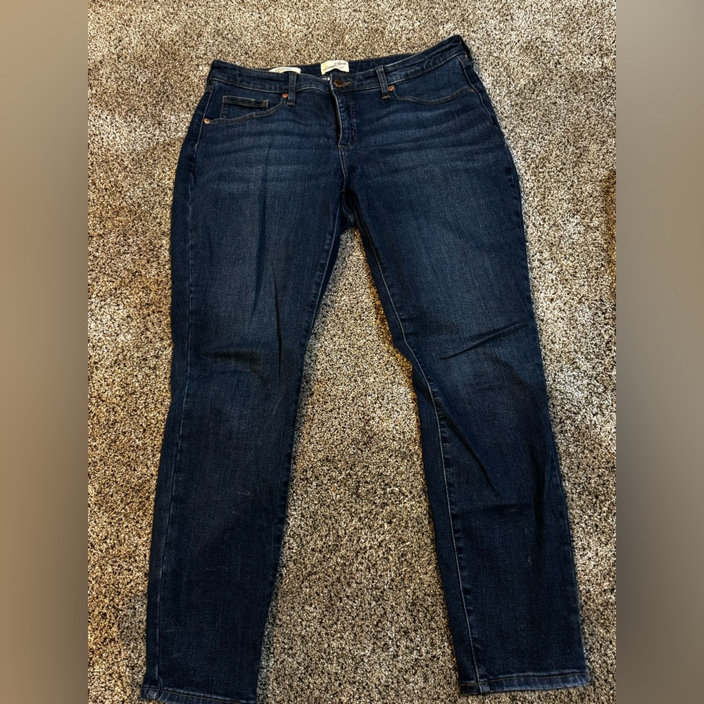 Universal Thread Women's Deep Indigo Skinny Jeans